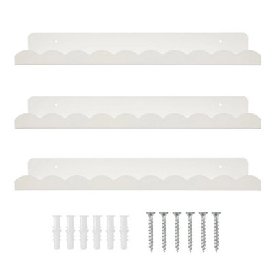3Pcs Iron Floating Shelves Cloud U-Shaped Display Rack Wall Shelf Shelves Home