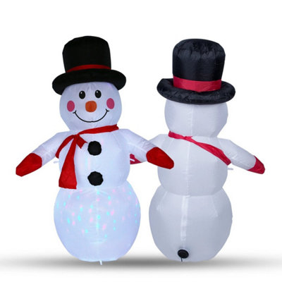 4Ft  Inflatable Santa Snowman Outdoor Christmas Decoration With Led Lights from B&Q