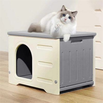 Waterproof Indoor Outdoor Cat Cave Shelter House from B&Q
