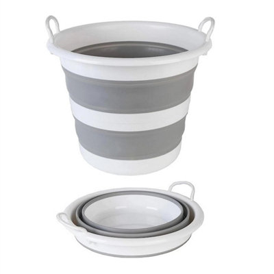 Large Collapsible Bucket Cleaning Washing Folding Camping from B&Q