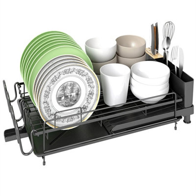 Dish Rack Drainer With Draining Board Tray Drying Racks Dish Plate from B&Q