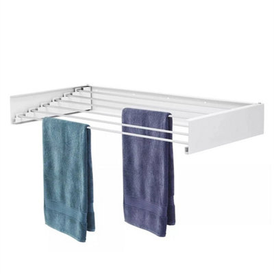Wall Mounted Airer Towel Drying Rack Extendable Folding Clothes Dryer from B&Q