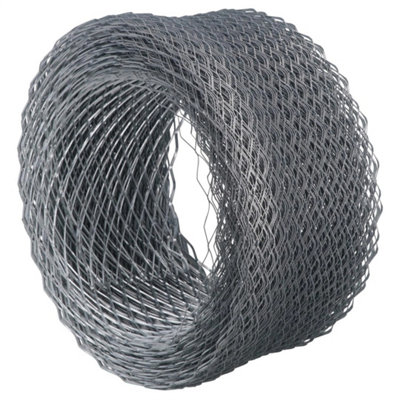 Expanded Metal Brickwork Reinforcement Galvanised Mesh Roll from B&Q