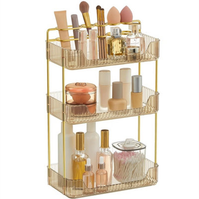Cosmetic Makeup Holder Storage Shelf 3 Tier Organizers Perfume Stand from B&Q