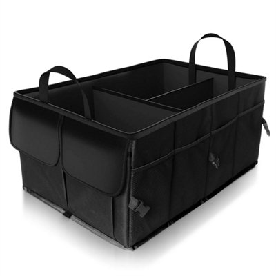 Heavy Duty Car Boot Organiser Collapsible Large Boot Tidy Storage Bag Box from B&Q