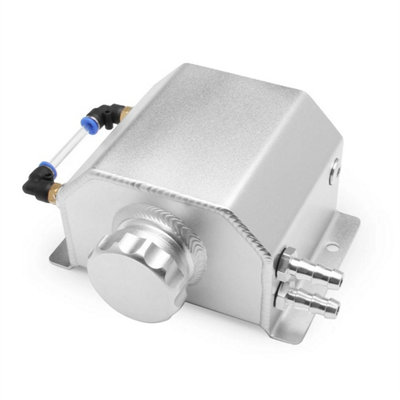 1L Aluminum Coolant Radiator Overflow Bottle Tank With Cap from B&Q