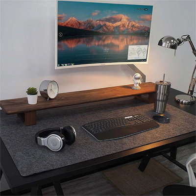 Xxl Large Felt Gaming Mouse Mat 100X40Cm Anti-Slip Desk Pad from B&Q