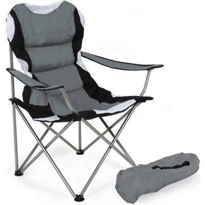Folding Padded Camping Chair With Cup Holder Carry Bag 120Kg from B&Q