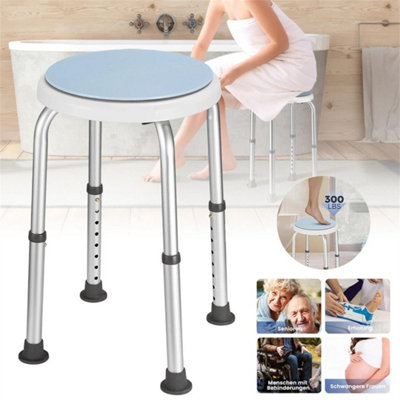 Rotating Shower Chair Bath Seat Stool Disabled Elderly Aids Height Adjustable from B&Q