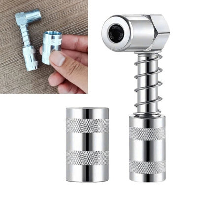  - 90 Degree Grease Nozzle Connector Adapter Coupler Grease Fitting Tool
