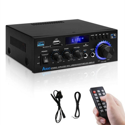 600W Bluetooth Stereo Amplifier Amp Audio Radio 2Ch Car Home from B&Q