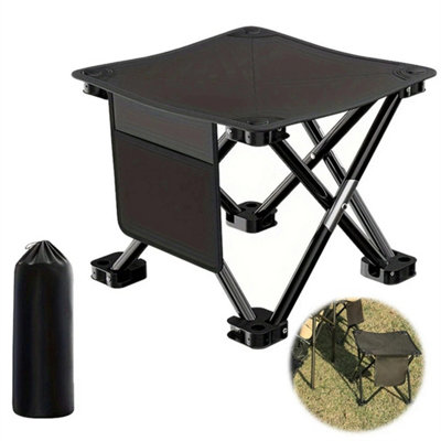 Folding Camping Stool Foldable Chair Foot Rest Fishing Picnic Seat from B&Q
