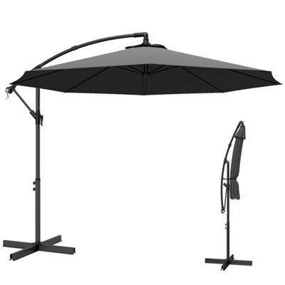 Banana Parasol Cantilever Umbrella Garden from B&Q