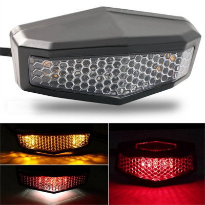 Motorcycle Motorbike Led Rear Tail Brake Stop Light Number Plate
