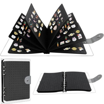 Felt Enamel Pin Display Book With 8 Pages Badge Brooch Storage Album from B&Q
