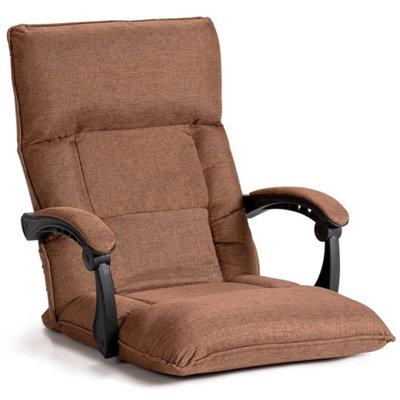 Position Adjusting Backrest Gaming Floor Chair Comfortable Lazy Sofa from B&Q