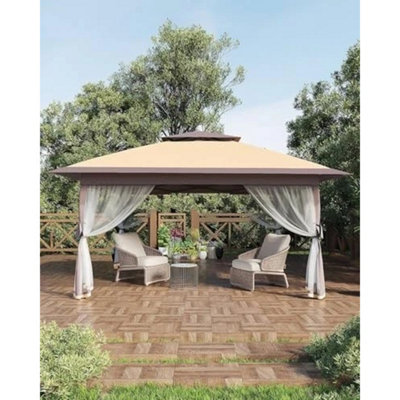  - Pop Up Gazebo Patio Canopy Tent With Mosquito Netting 4 Sand Bag