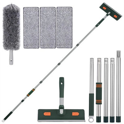 Aluminium Telescopic Water Fed Extendable Car Wash Window Cleaning Brush New from B&Q
