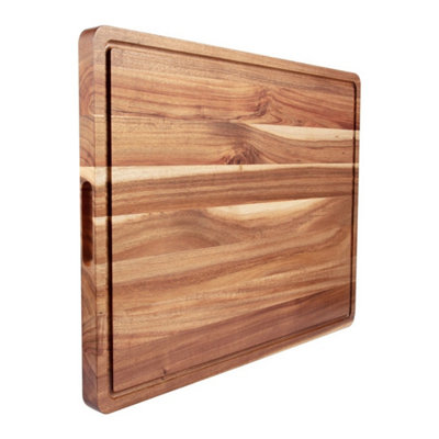 Wooden Chopping Board Bamboo Cutting Serving Wood Kitchen Food from B&Q