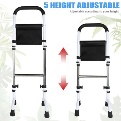Toilet Frame Support Standing Aid Safety Grab Handle Adjustable Elderly Disabled from B&Q