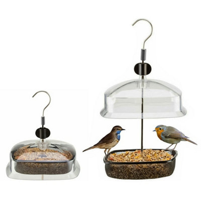 Hanging Wild Bird Feeder Station Adjustable With Baffle Dome from B&Q