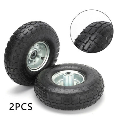 2 X 10" Pneumatic Sack Truck Trolley Wheel Barrow Tyre Tyres Wheels Uk from B&Q