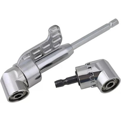  - 90 Degree Right Angle Drill Adapter 105 Degrees  1/4 Right Angle Drill Attachment 2Pcs