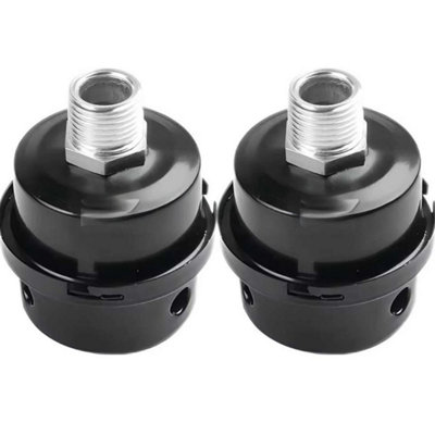  - 2X 20mm Metal Air Compressor Filter Intake Filter Noise Muffler New