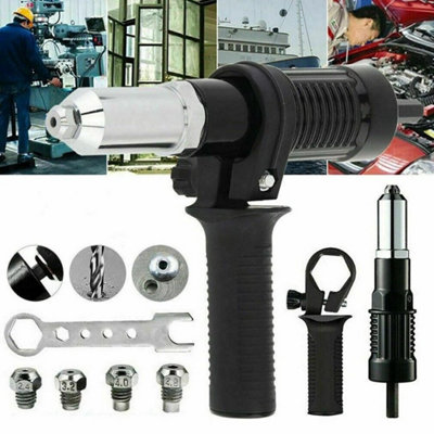  - Electric Rivet Nut Gun Cordless Drill Pop Adapter Riveting Riveter Insert Kit