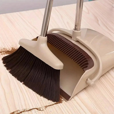 Long Handle Dustpan Brush Set Heavy Duty Sweeping from B&Q