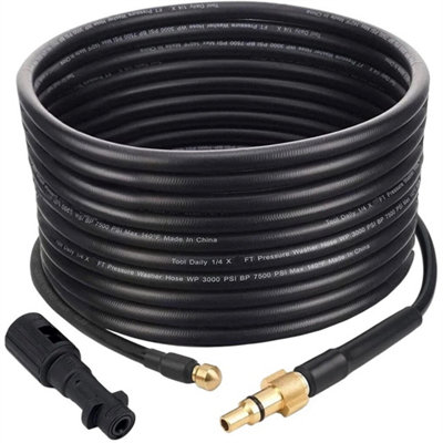 High Pressure Drain Jet Washer Hose Sewer Jetter Kit 10M from B&Q