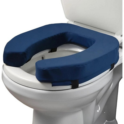 - Universal Padded Toilet Seat Riser For Seniors FitFirm Raised Toilet Cushion