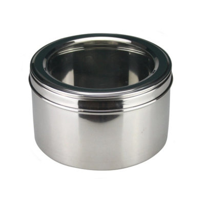  - Steel Cake Storage Tin Canister For Biscuits Cookie Deep