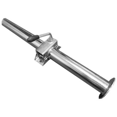 Trailer Prop Stand Drop Tube & Clamp 48mm X 600mm Caravan Leg from B&Q