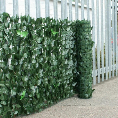  - 3M X 1M Artificial Hedge Ivy Leaf Garden Fence Balcony Privacy Screening Trellis