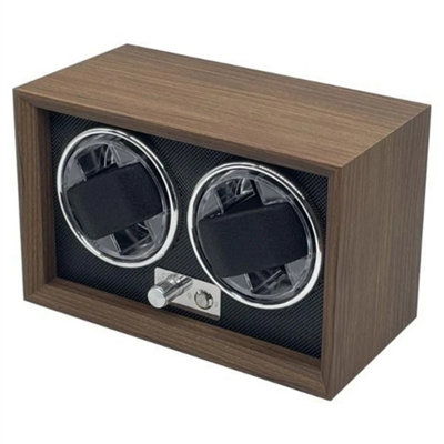 2 Slots Automatic Watch Winder 4 Rotation Modes from B&Q