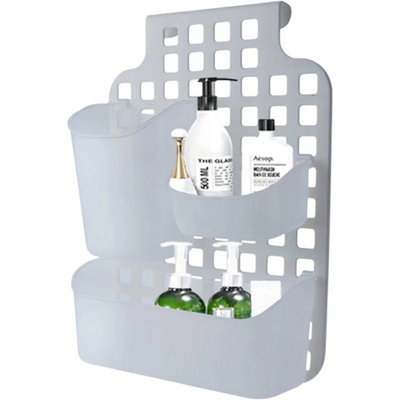 Plastic Over Cabinet Door Storage Caddy 3Tier Shower Bathroom from B&Q