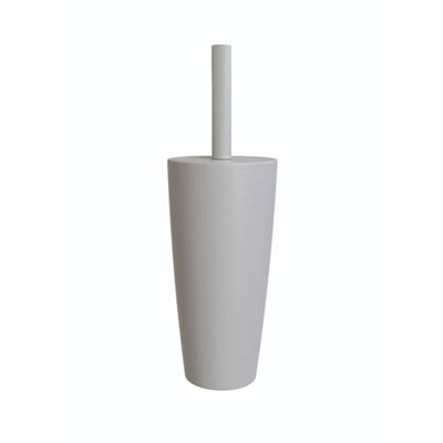 Toilet Brush & Holder Grey Flexible Bristles For Deep Cleaning from B&Q
