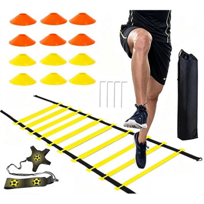 Football Fitness Speed Training Equipment Exercise Agility Ladder from B&Q
