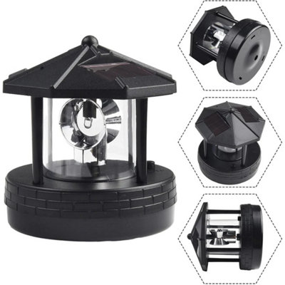 Solar-Powered Rotating Led Lighthouse Garden Beacon Tower Lamp from B&Q