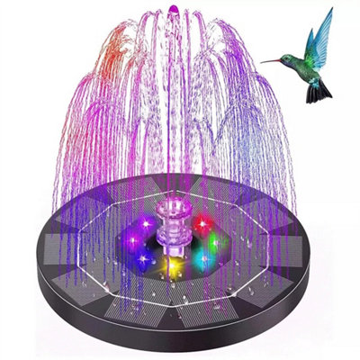  - Solar Panel Powered Fountain Water Feature Pump Garden Pool Aquarium