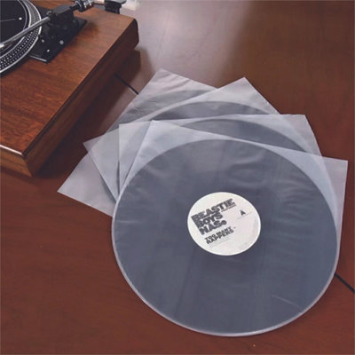 Anti Static 12'' Lp Vinyl Record Cover Inner Sleeves Clear Cover Plastic from B&Q
