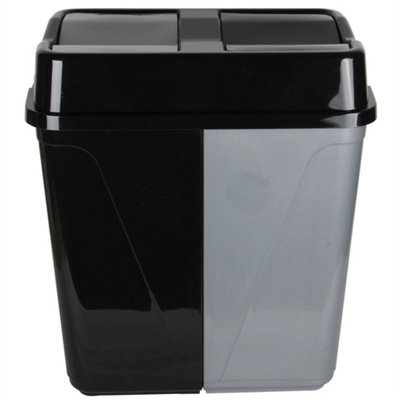 Double Rubbish Waste Separation Bin Recycling from B&Q