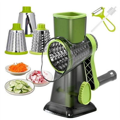  - Green-3-In-1 Vegetable Slicer Shredder Grater