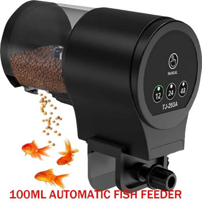 Fish Tank Automatic Feeder Aquarium Food Auto Dispenser from B&Q