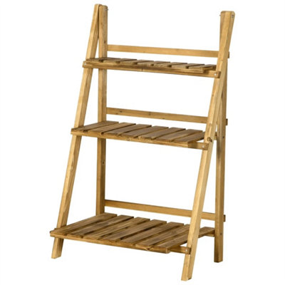  - 3 Tier Wooden Plant Stand For Garden Flower Pots