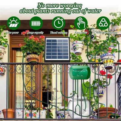 50Ft Solar Irrigation System,solar Drip Irrigation from B&Q