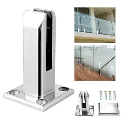 Heavy Duty Stainless Steel Spigot Glass Pool Fencing Clamp Balustrade Spigot from B&Q