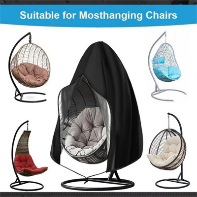  - Black Egg Chair Cover Waterproof Heavy Duty Hanging Egg Chair Cover Garden