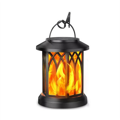 1Pack Led Flickering Flame Solar Hanging Light Lantern Waterproof Outdoor from B&Q